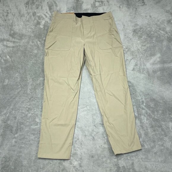Eddie Bauer Womens Khaki Stretch Pants Size 12 Relaxed Fit d0528 - Picture 2 of 11